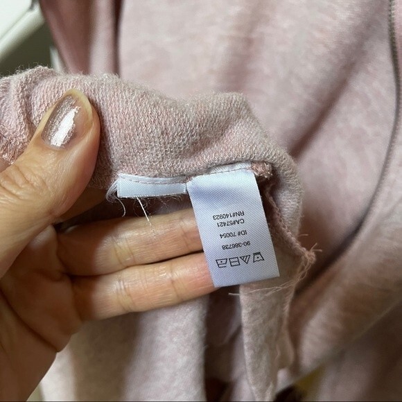 Lou & Grey Back Zipper Tunic Top in Heather Mauve Pink S - Picture 8 of 9